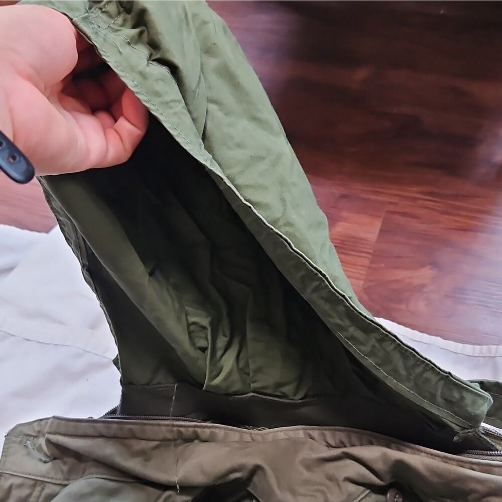 Vintage U.S. Air Force Green Cold Weather Field Jacket Hood Liner S Reg - Picture 8 of 9